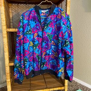 mpressions Vintage Graphic Bomber Jacket Size SM